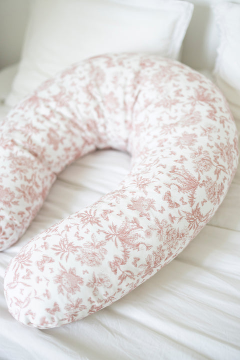 Coussin de maternité - Imprimé inspiration Toile de Jouy - Image principale