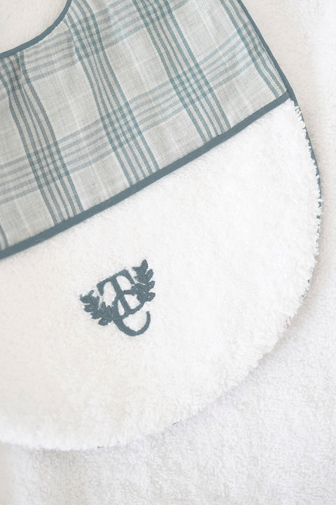 Bavoir - Bleuet Twill de coton T2 - Image principale