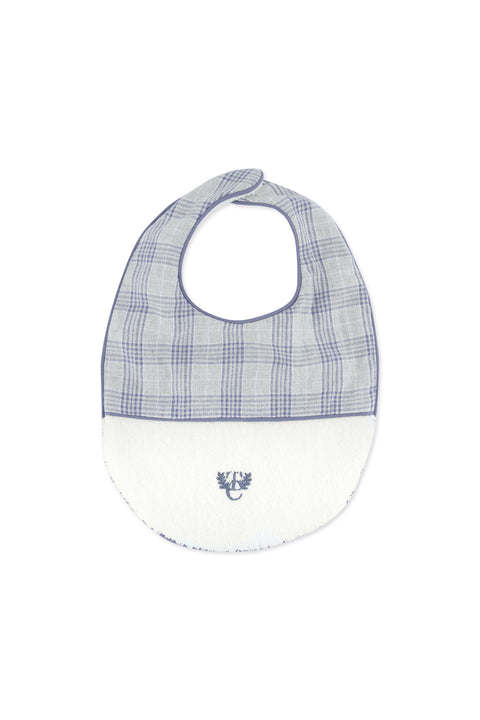 Bavoir - Bleuet Twill de coton T2 - Image principale