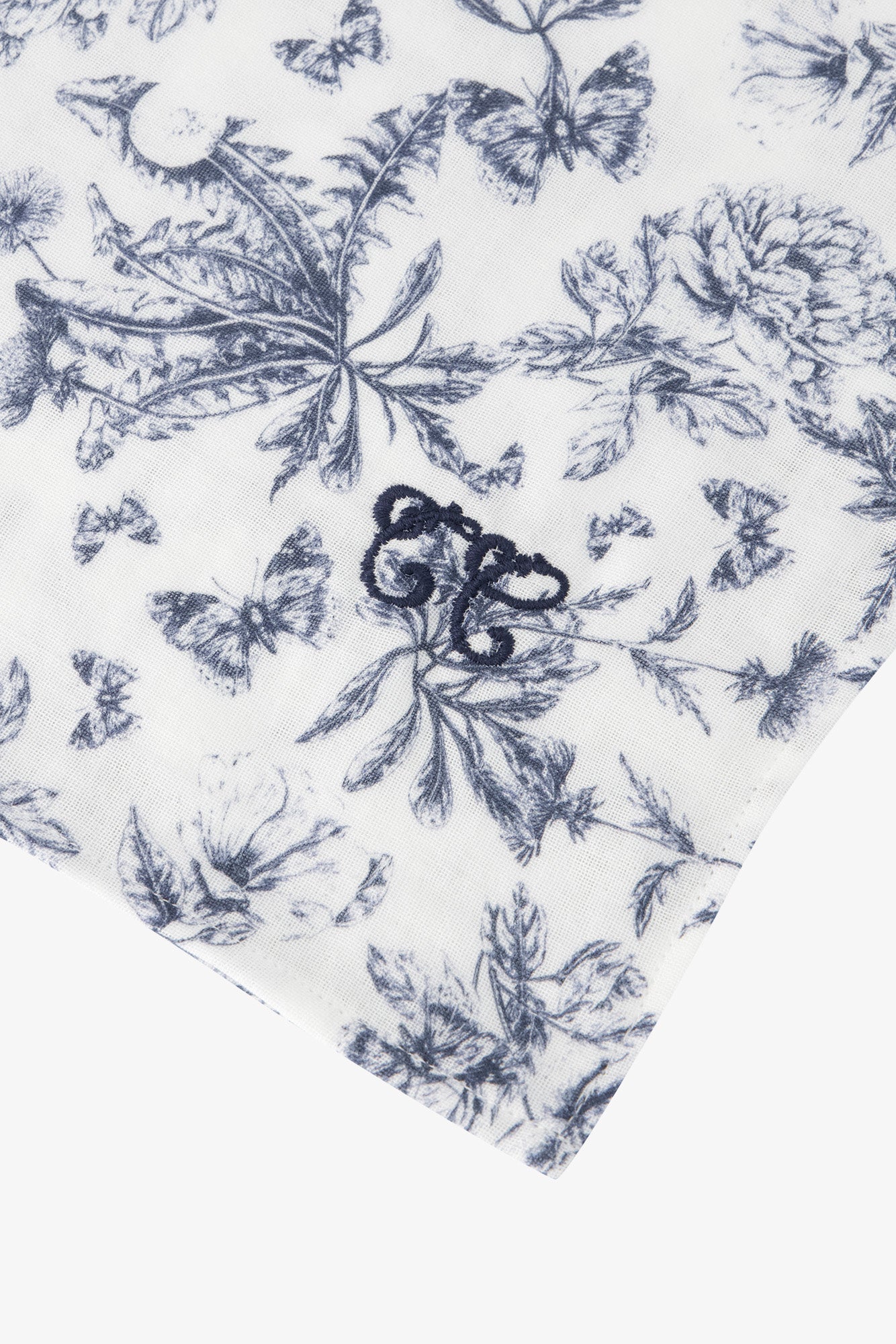 pañal maxi - Estampado inspiración Toile de Jouy Azul