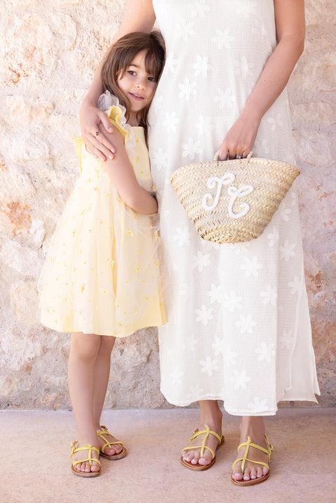 VIOLTA Women's sandals - Yellow Kjacques X Tartine et Chocolat - Image principale