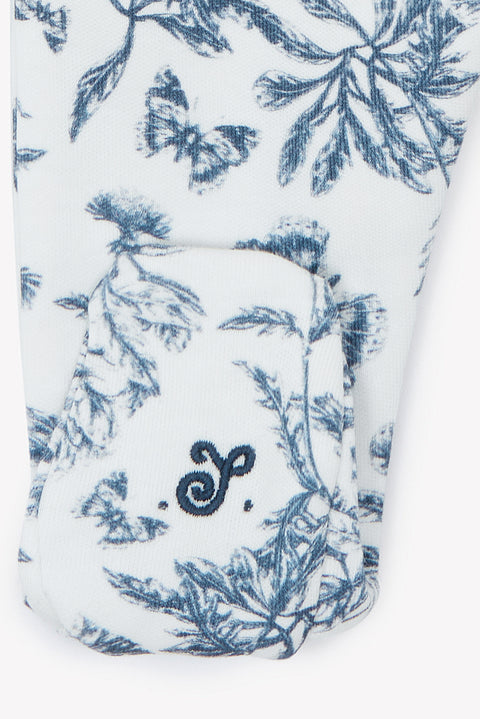 Pyjama - Imprimé inspiration toile de jouy bleu - Image principale