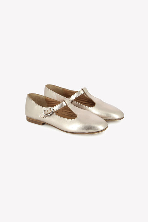 Ballerines Salomé - Cuir doré - Image principale