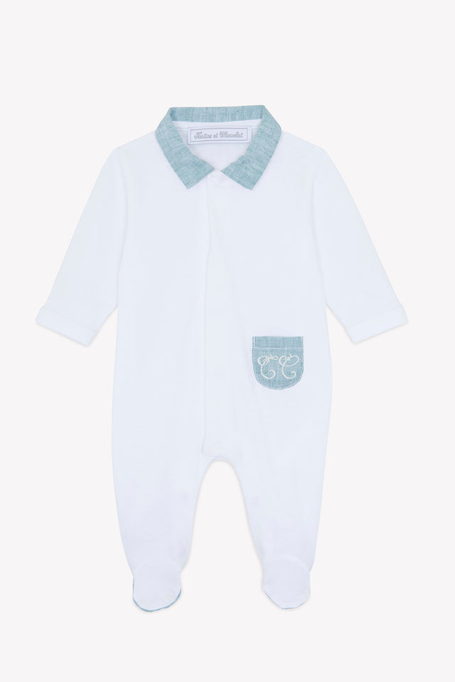 Pyjamas - Weiss Feuillage Grün - Image principale