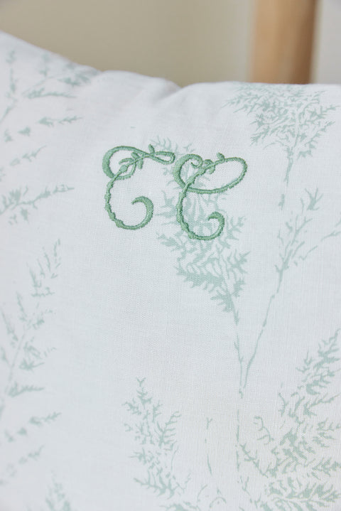 Coussin réversible - Feuillage Vert - Image principale