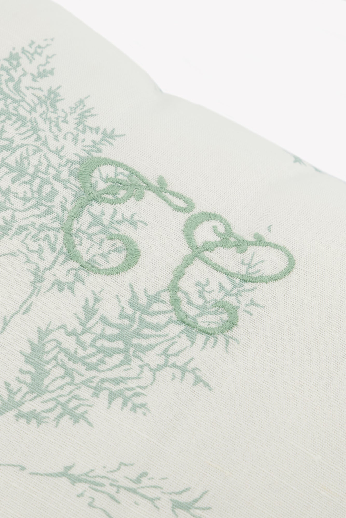 Coussin réversible - Feuillage Vert