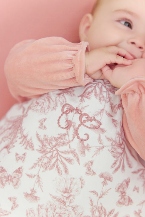 Gigoteuse - T1 Imprimé inspiration Toile de Jouy rose - Image principale