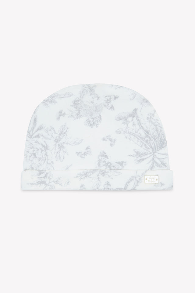 Bonnet - Imprimé inspiration toile de jouy gris - Image principale