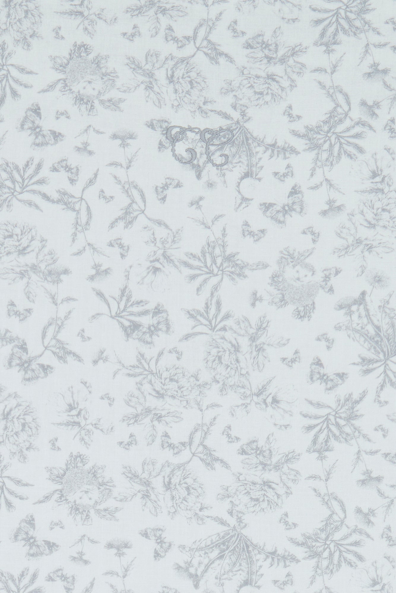 Set bedlinnen - Gedruktinspiratie toile de jouy Grijs