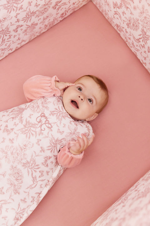 Gigoteuse - T1 Imprimé inspiration Toile de Jouy rose - Image principale