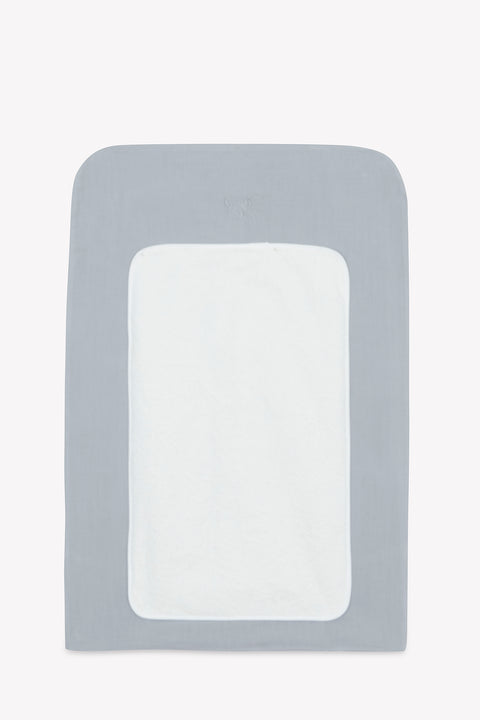 Housse de matelas à langer - Imprimé inspiration toile de jouy gris - Image principale