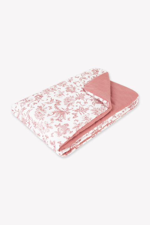 Plaid réversible - Imprimé inspiration Toile de Jouy - Image principale