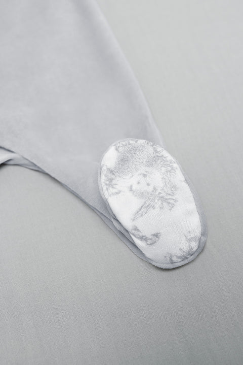 Pyjama - Gris en velours imprimé inspiration toile de jouy - Image principale