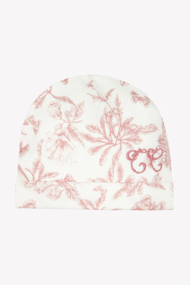 Beanie - Print inspiration Toile de Jouy Print Pink - Image principale