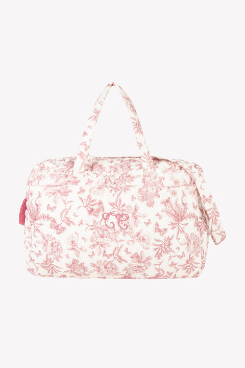Sac à langer - Imprimé inspiration Toile de Jouy rose - Image principale