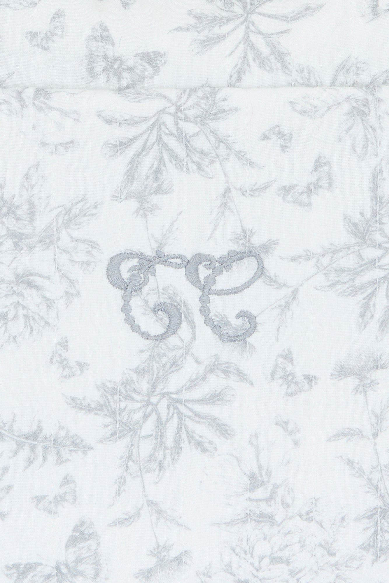 Luiertas - Gedruktinspiratie toile de jouy Grijs