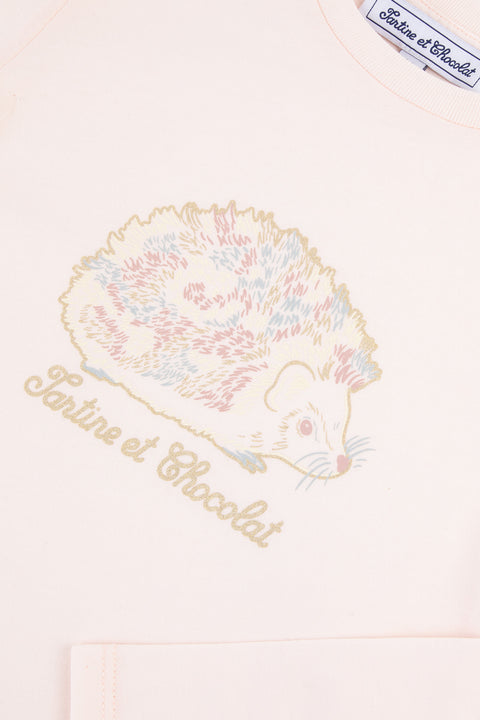 Sous pull - Rose pale col rond - Image principale