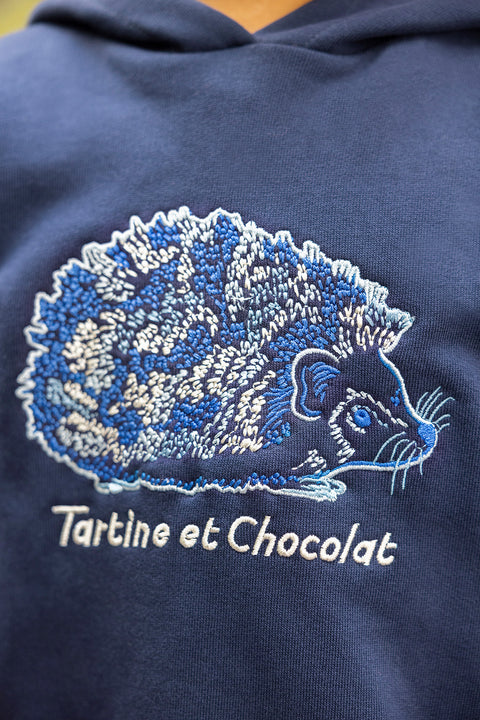 Sweat - Marine à capuche - Image principale