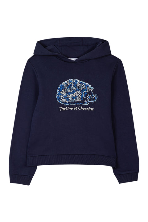 Sweat - Marine à capuche - Image principale