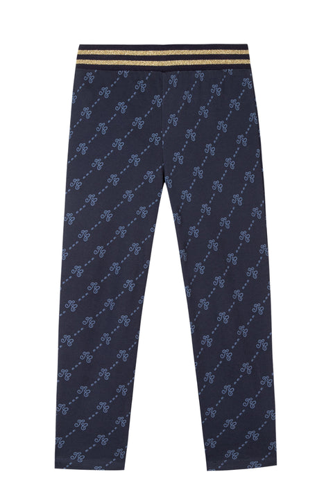 Trousers - Navy TC monogram - Image principale