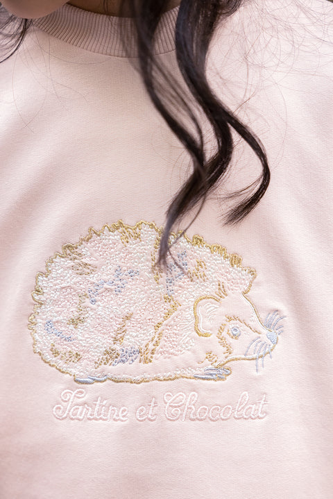 Robe - Vieux rose col rond - Image principale