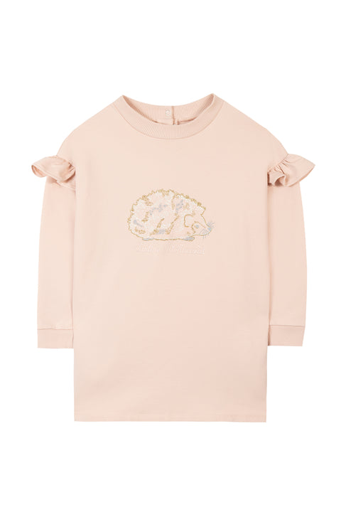 Robe - Vieux rose col rond - Image principale