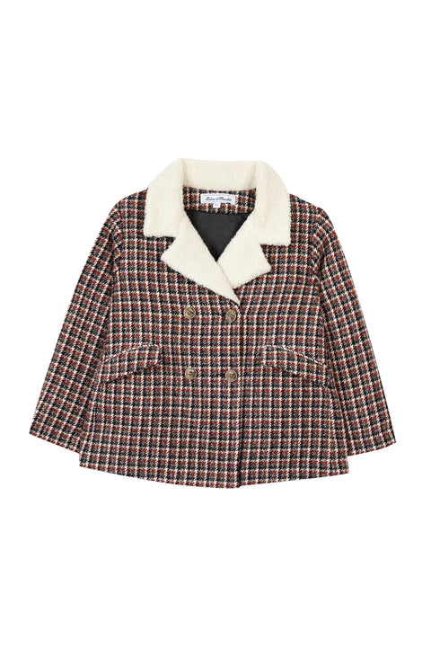 Manteau - Carreaux interieur fourré - Image principale