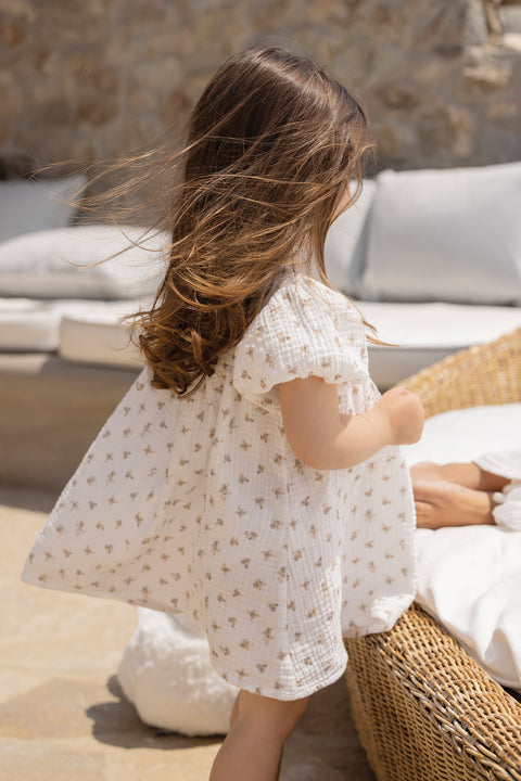 Robe Layette - Manon Laime x Tartine et Chocolat Imprimé Gaze de coton - Image principale