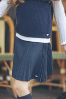 Rok - geplooid Navy