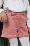 Short - Vieux rose velours côtelé