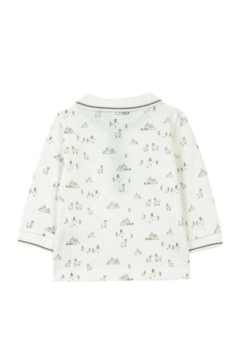 Polo - Ecru imprimé aventurier - Image principale