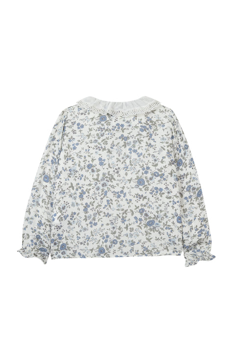 Tunique - Ecru imprimé fleuri - Image principale