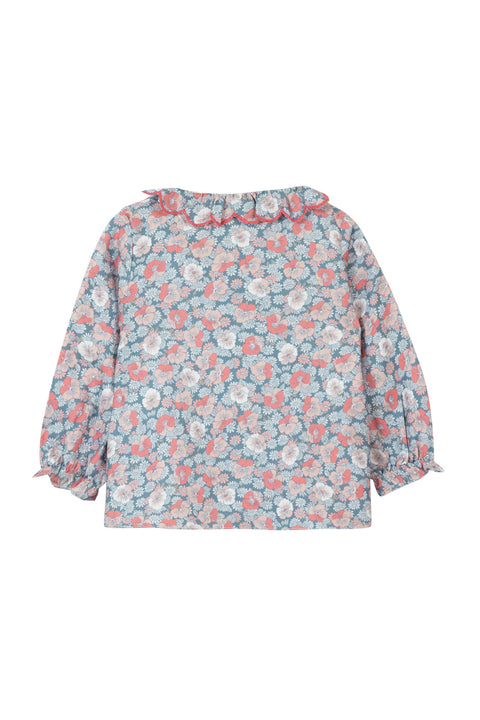 Blouse - Rose imprimé fleuri - Image principale