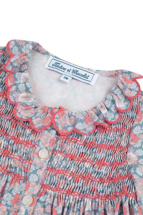 Blouse - Rose imprimé fleuri - Image principale