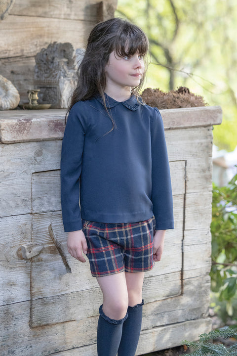 Short - Prince de Galles marine - Image principale