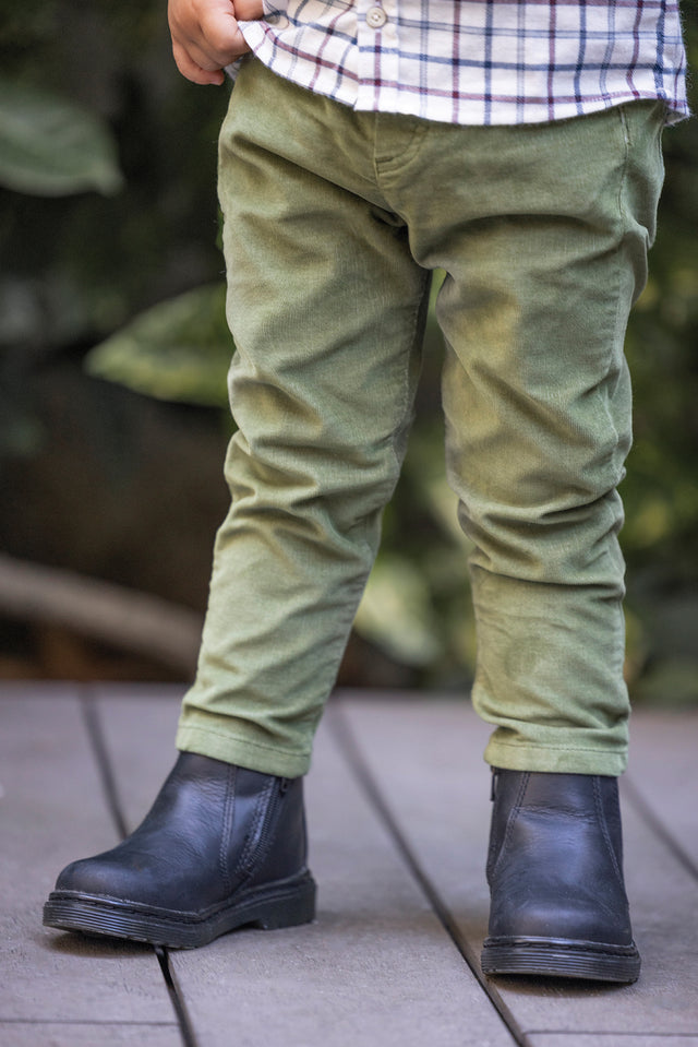 Trousers - khaki Corduroy - Image principale