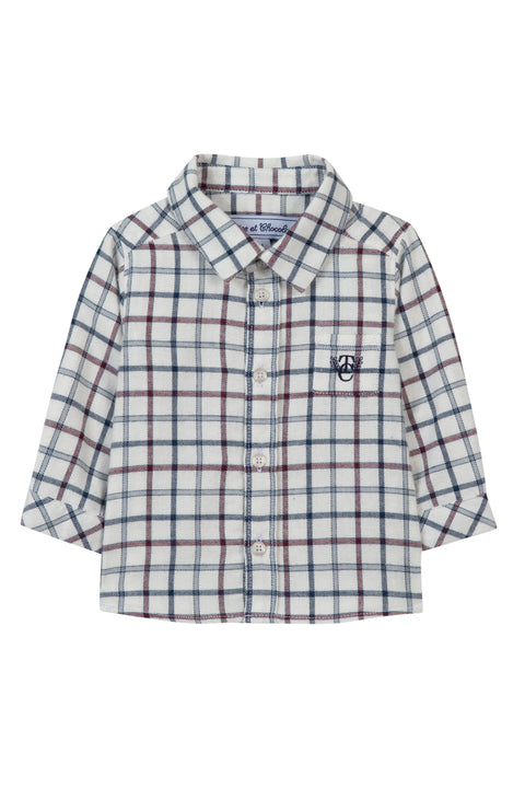 Chemise - Bordeaux à carreaux - Image principale
