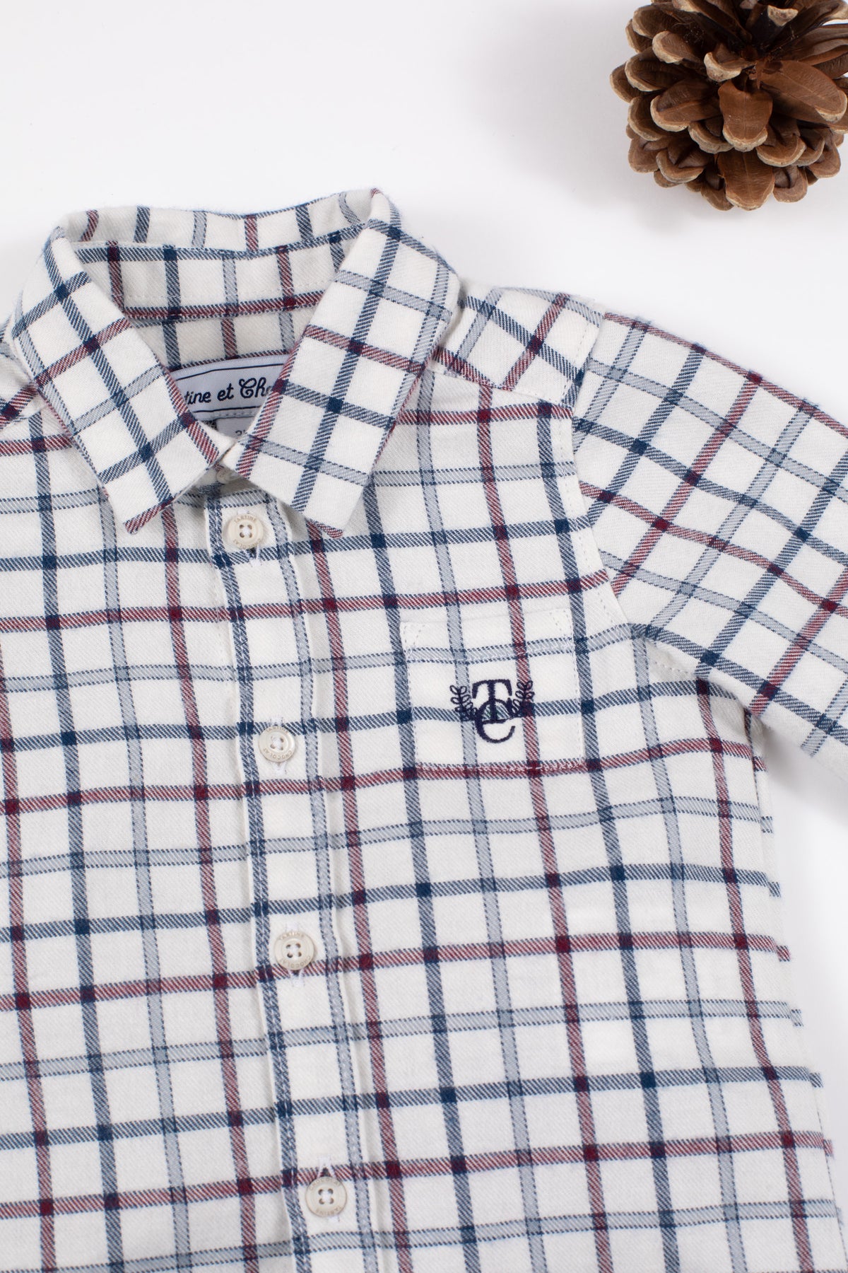 Shirt - Burgundy check