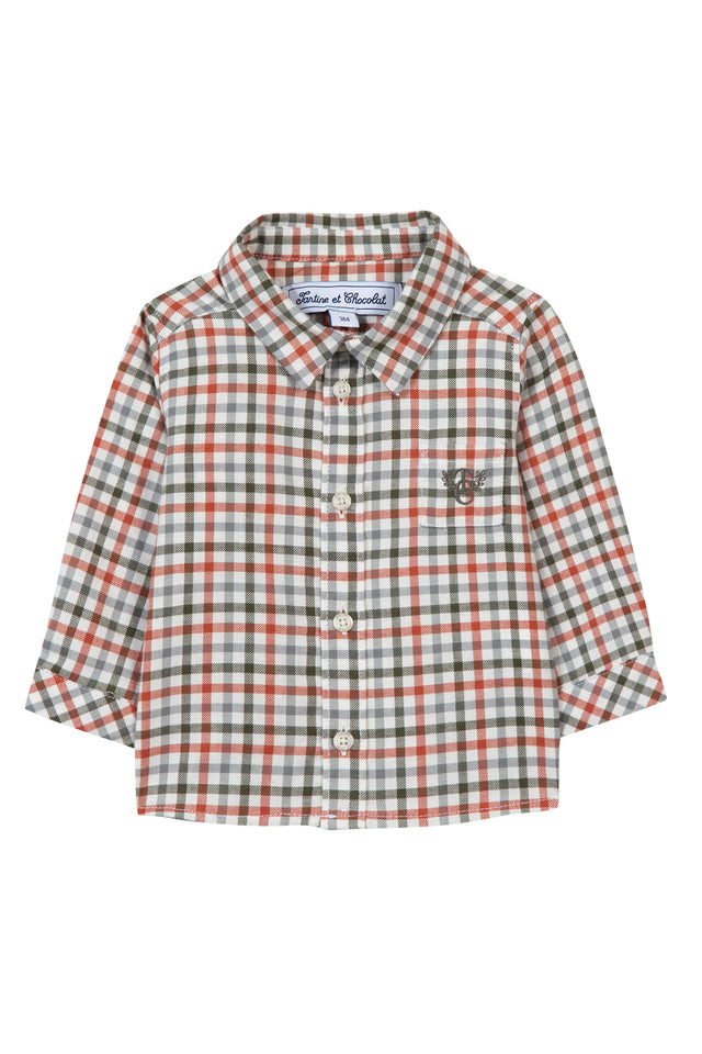 Shirt - Khaki check - Image principale