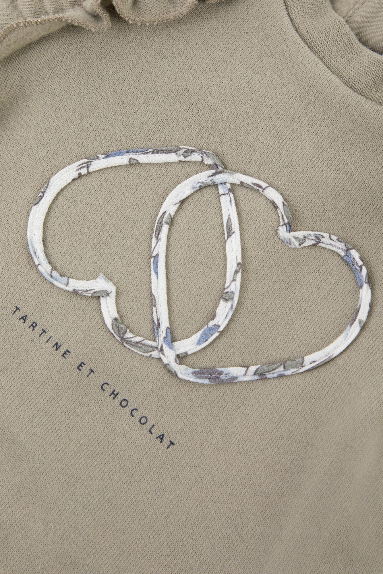 Sweatshirt - Volanated sage cotton