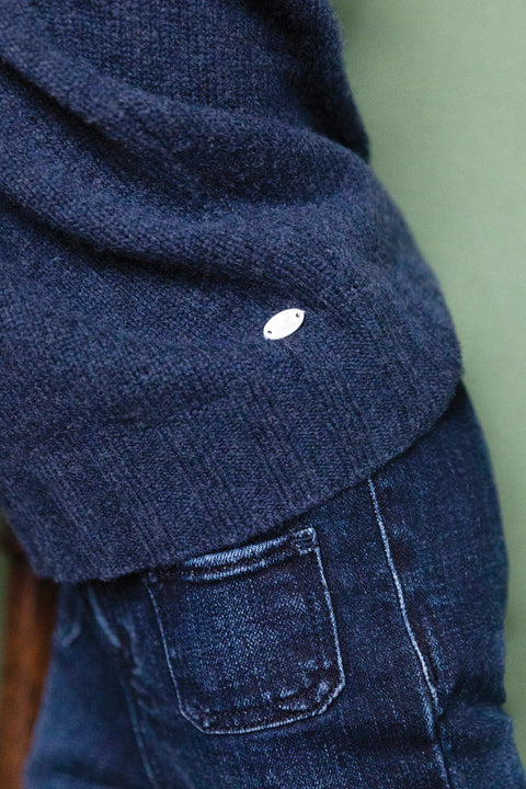 Pull - Marine jacquard - Image principale