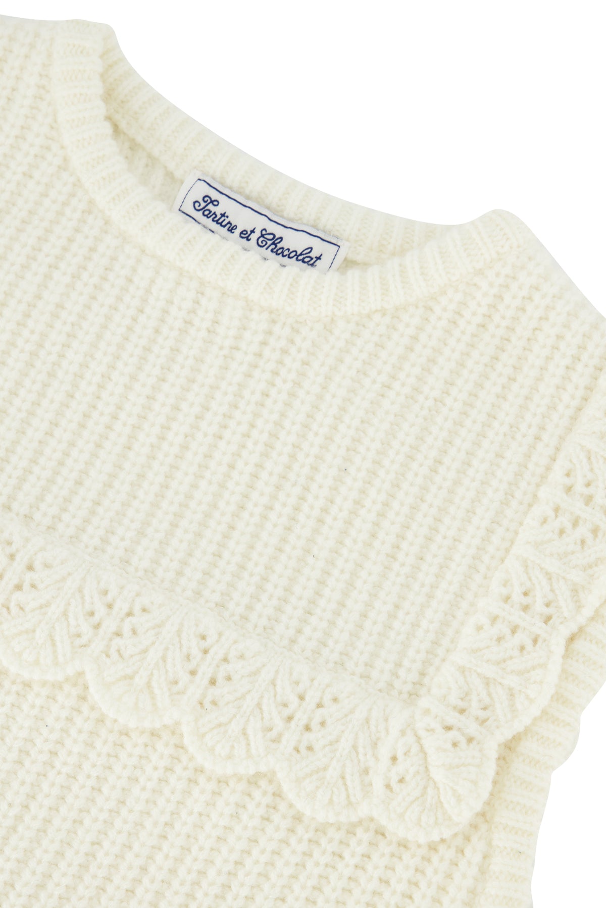 Pull - Sans manche ecru