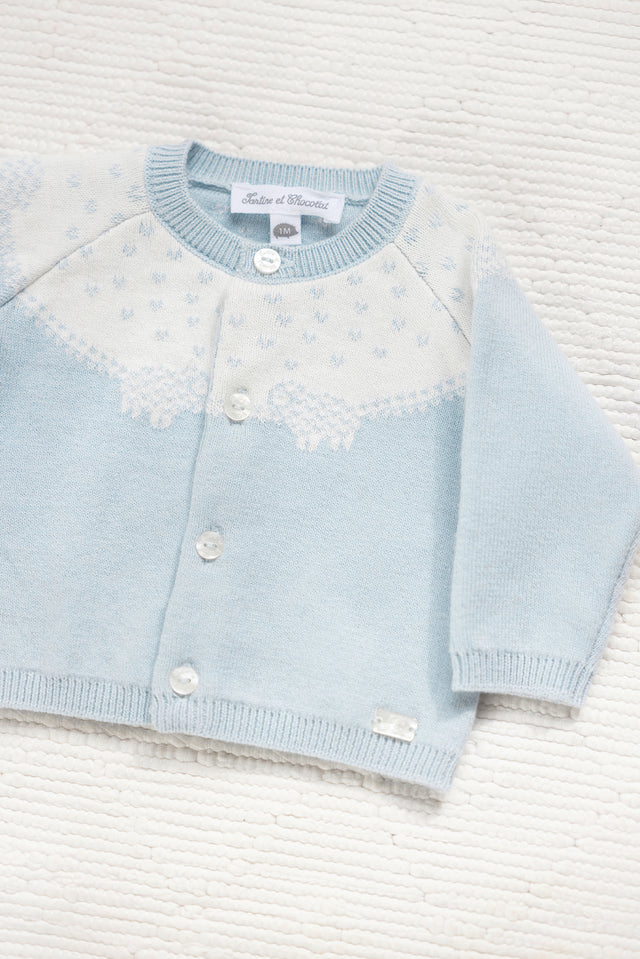 Cardigan - Blue Illustration sheep - Image principale