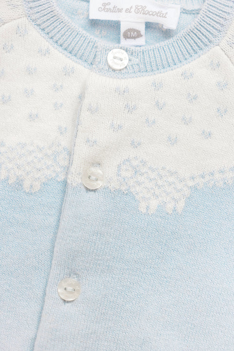 Cardigan - Blue Illustration sheep - Image principale