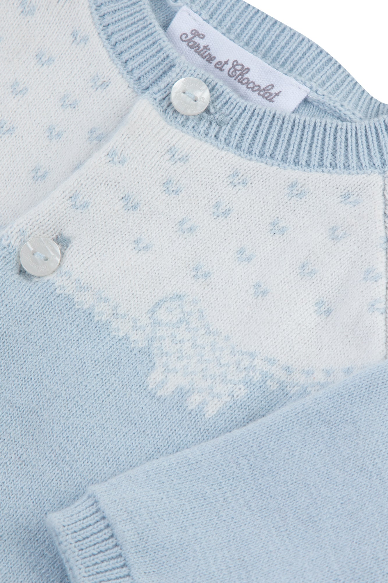 Vest - Blauw Tekening schaap