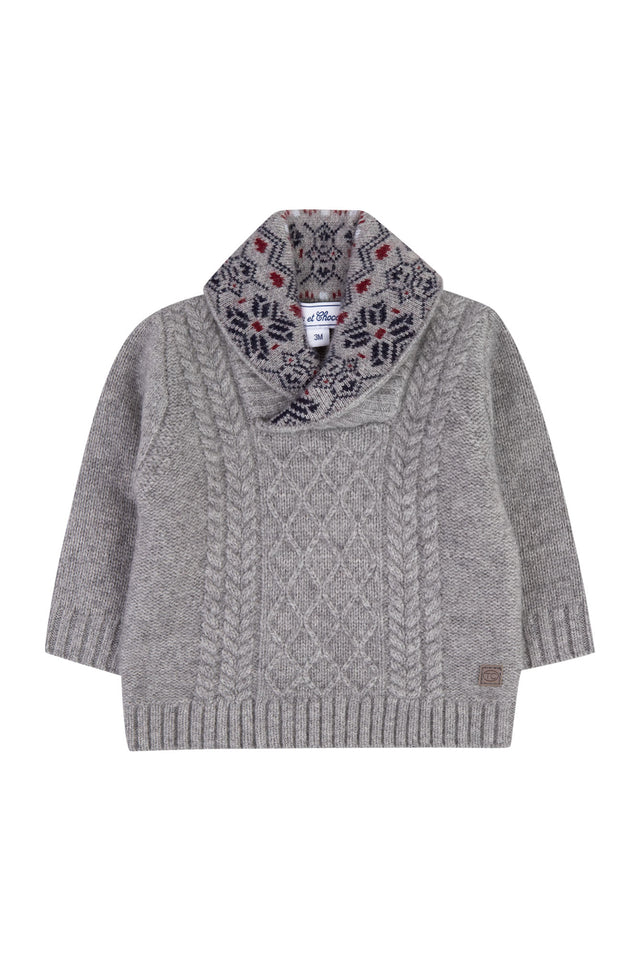 Jersey - Gris cuello cal - Image principale