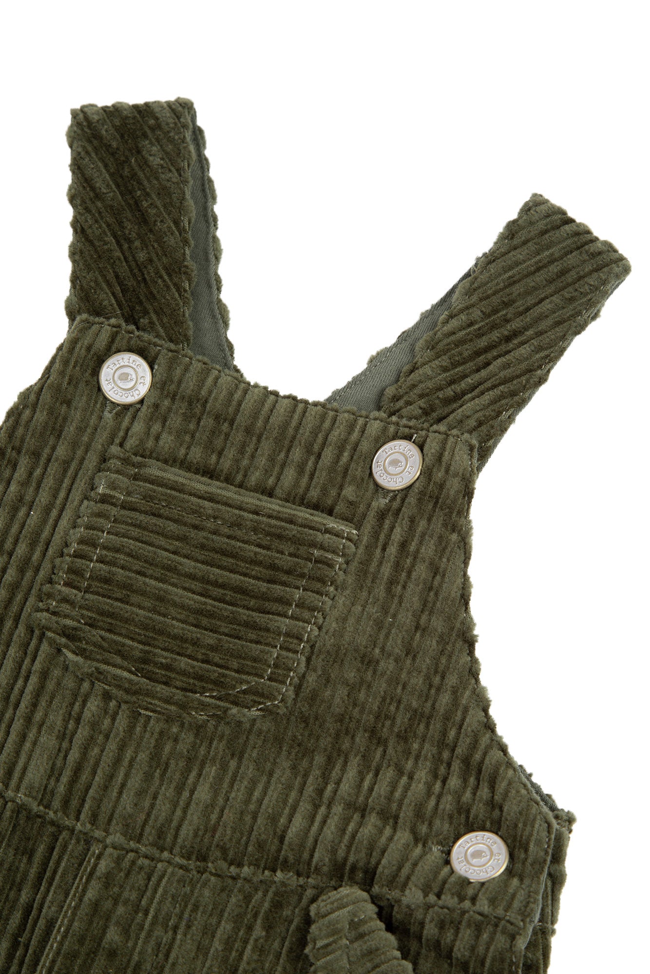 Salopette - Velours côtelé kaki