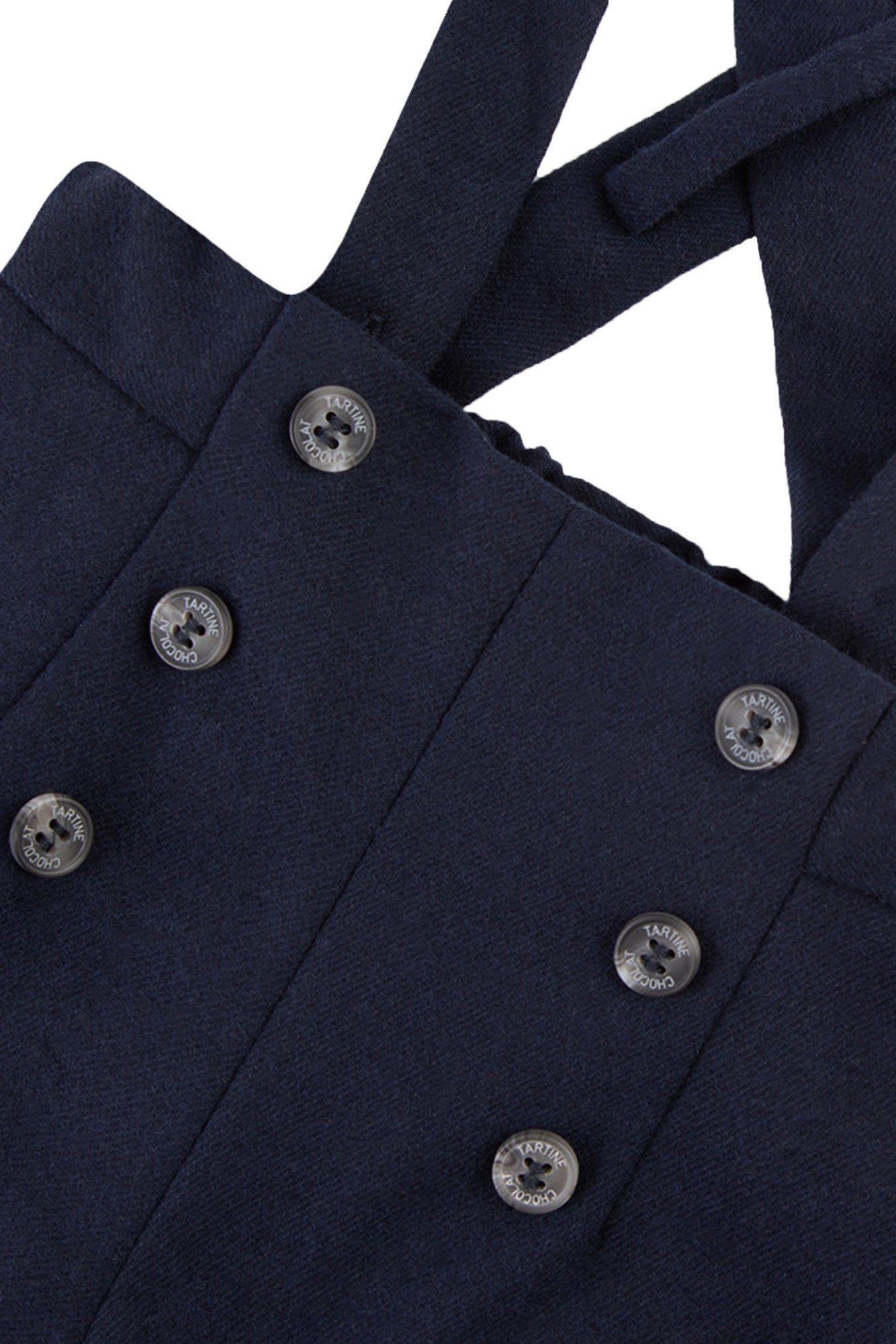 Pantalon court - Marine bretelles