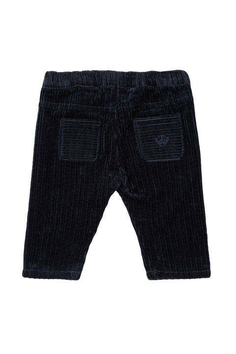 Pantaloni - Blu navy velluto a coste - Image principale