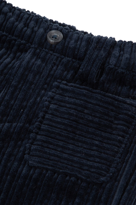Pantaloni - Blu navy velluto a coste - Image principale